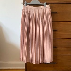 J. Crew Womens Dusty Pink Pleated Skirt